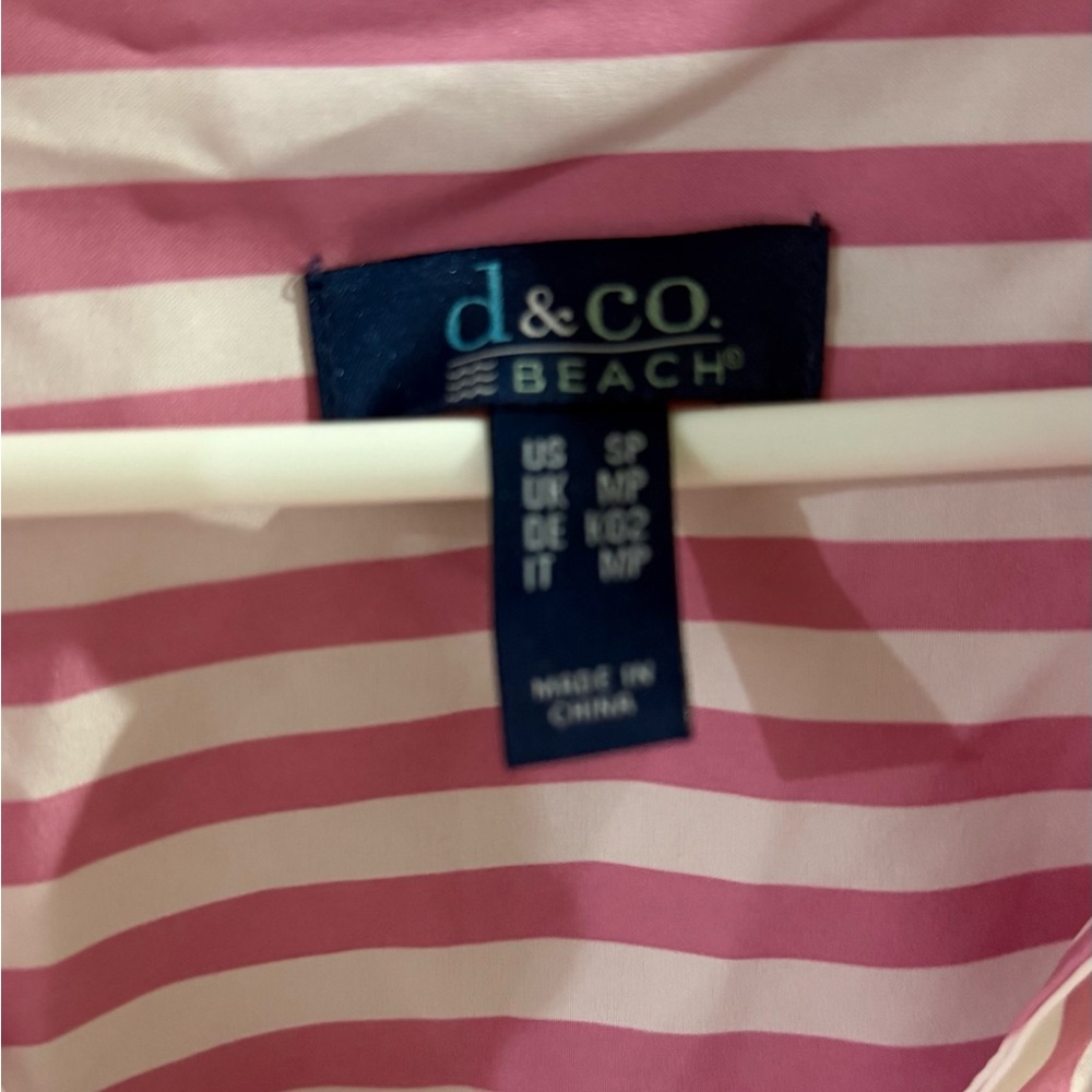 Denim & Co. Beach Regular Striped Quick Dry Cover Up Dress with Ties. - Picture 4 of 5